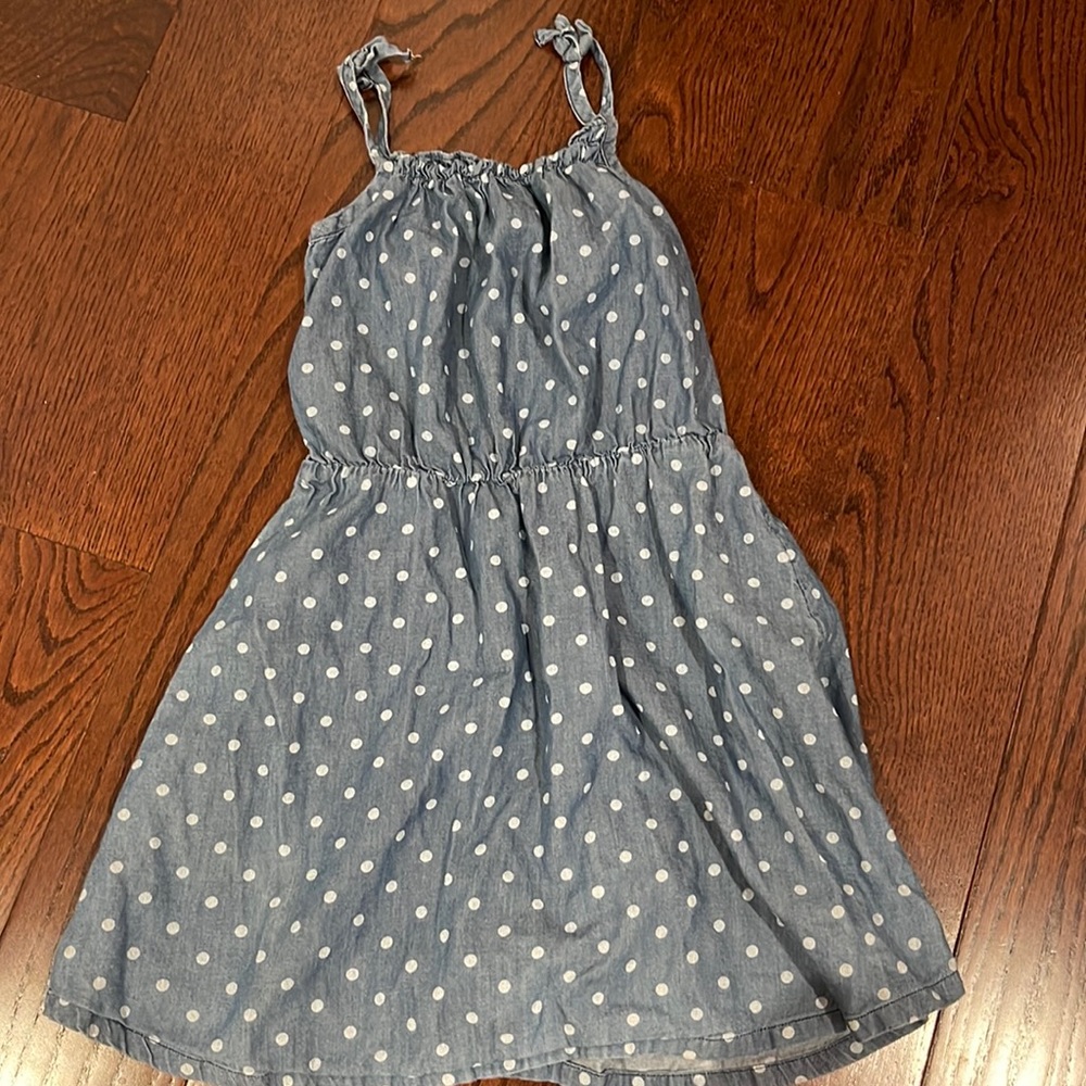 Harper Canyon polka dot chambray dress